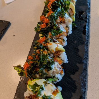 Kisoji Japanese Kitchen - a long sushi roll - Japanese Near Me - Pitt Meadows, British Columbia Kisoji Japanese Kitchen - a long sushi roll - Japanese Near Me - Pitt Meadows, British Columbia