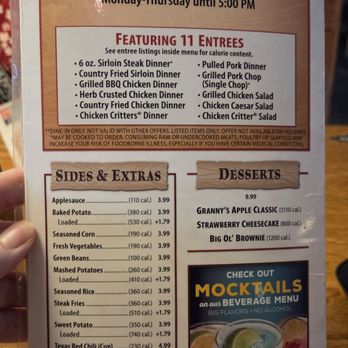 Texas Roadhouse - Early Dine menu - Steakhouses Near Me - Oceanside, California Texas Roadhouse - Early Dine menu - Steakhouses Near Me - Oceanside, California