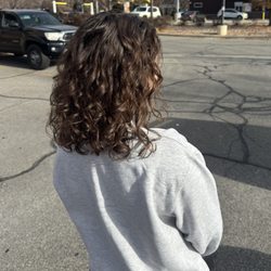 Salt City Curl Co - Curly hair short cut - side view