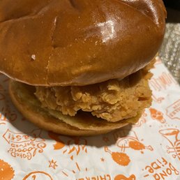 Spicy chicken sandwich .. wasn't spicy Spicy chicken sandwich .. wasn't spicy