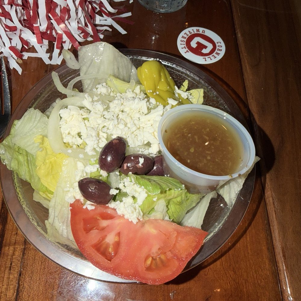 Demetrios Pizza & Grill - Side Greek salad - Pizza Near Me - Sarasota, Florida Demetrios Pizza & Grill - Side Greek salad - Pizza Near Me - Sarasota, Florida