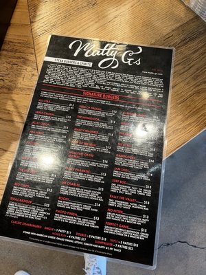 Menu photo 3 Matty G's Steakburgers Mesa, AZ Menu photo 3 Matty G's Steakburgers Mesa, AZ