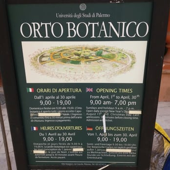Botanischer Garten Orto Botanico di Palermo - Details - Parks Near Me