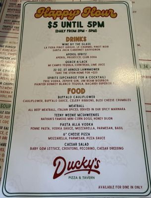 Menu photo 4 Ducky's Pizza & Tavern Houston, TX Menu photo 4 Ducky's Pizza & Tavern Houston, TX