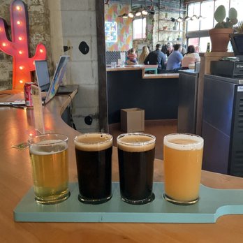 Triple Taproom & Kitchen - Flight in taproom. - Breweries Near Me - Milwaukee, Wisconsin Triple Taproom & Kitchen - Flight in taproom. - Breweries Near Me - Milwaukee, Wisconsin