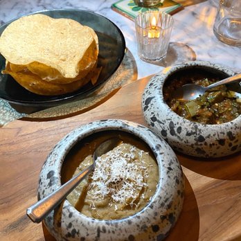 Mirate - Our starters consisted of the frijoles & salsa de molcajete. The nopales in the medium heat salsa was a good touch. - Mexican Near Me - Los Angeles, California