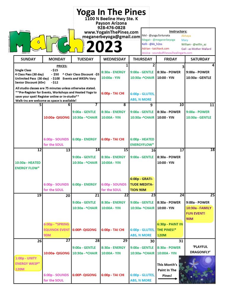 Yoga In The Pines Logo