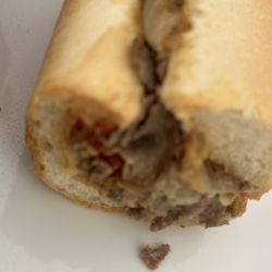 Lee's Hoagie House - Cheesesteak supreme with fried onions and red pepper relish (skip the relish)