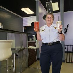 Holy City Nutrition - There is no fire here, but our Fire Marshal loves to stay fueled with us to keep everyone safe.