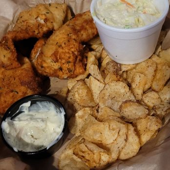 Firehouse Pub - Cod and walleye with chips - American Near Me - Roscoe, Illinois