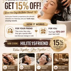 Hi Lite Head Spa - 15% OFF for Customers have our Code