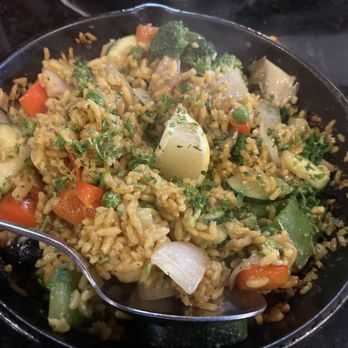 E B Latin Bistro - Paella con Vagetables - Cuban Near Me - Plano, Texas E B Latin Bistro - Paella con Vagetables - Cuban Near Me - Plano, Texas