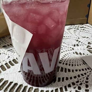CAVA - Blueberry lavender drink - Mediterranean Near Me - Chapel Hill, North Carolina