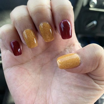 XO Nails Bar - A little fall/Harry Potter nail - Nail Salons Near Me - Ballwin, Missouri XO Nails Bar - A little fall/Harry Potter nail - Nail Salons Near Me - Ballwin, Missouri