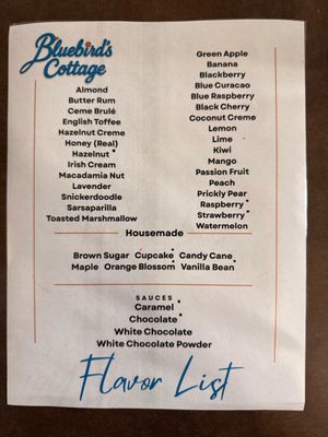 Menu photo 1 Bluebird’s Cottage Spokane, WA