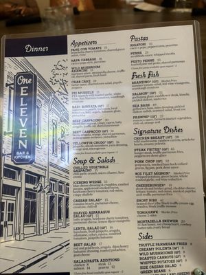 Menu photo 1 One Eleven Huntsville, AL