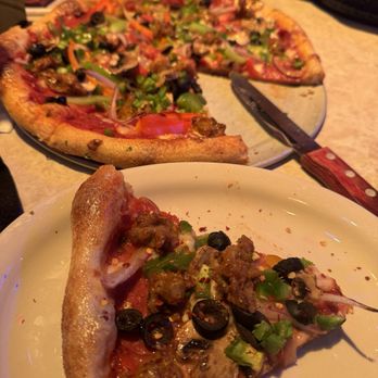 Bubba's 33 - Supreme Pizza added Jalapeños- yummy! - Salad Near Me - Katy, Texas