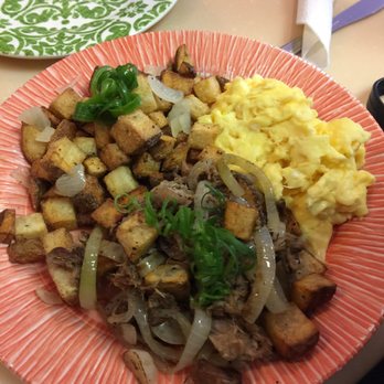 My Cafe - Kalua pork hash - Breakfast & Brunch Near Me - Kapolei, Hawaii My Cafe - Kalua pork hash - Breakfast & Brunch Near Me - Kapolei, Hawaii