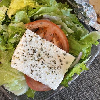 Niko Niko's - Greek salad with large piece of feta - Greek Near Me - Houston, Texas Niko Niko's - Greek salad with large piece of feta - Greek Near Me - Houston, Texas