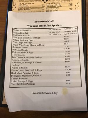 Menu photo 7 Brentwood Cafe Brentwood, CA