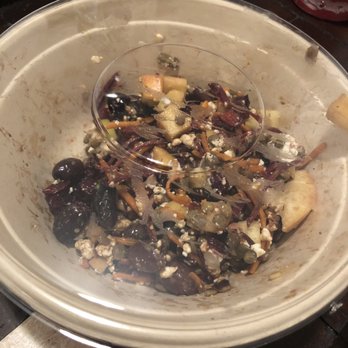 Just Salad - The "salad" that Just Salad delivered -- they forgot the lettuce and refused to refund me or deliver me a new salad - Salad Near Me - New York, New York