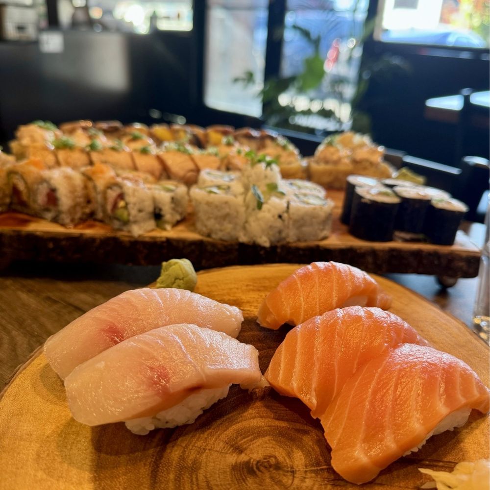 Mio Sushi -Cedar Mill - Salmon nigiri - Japanese Near Me - Portland, Oregon Mio Sushi -Cedar Mill - Salmon nigiri - Japanese Near Me - Portland, Oregon