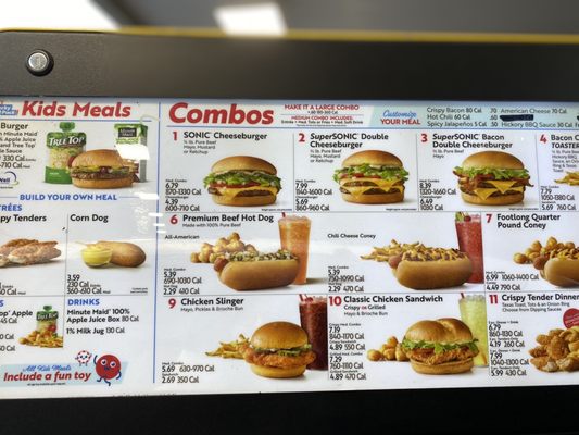 Menu photo 1 Sonic Drive-In Easley, SC Menu photo 1 Sonic Drive-In Easley, SC