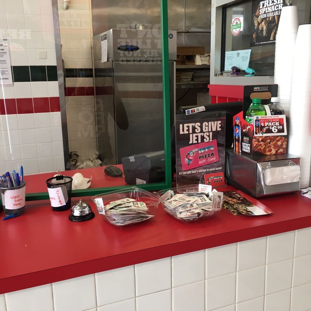Jet's Pizza - Counter - Pizza Near Me - Lansing, Michigan Jet's Pizza - Counter - Pizza Near Me - Lansing, Michigan