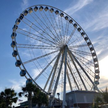SkyWheel Myrtle Beach - View of the Skywheel from the Boardwalk - Amusement Parks Near Me - Myrtle Beach, South Carolina SkyWheel Myrtle Beach - View of the Skywheel from the Boardwalk - Amusement Parks Near Me - Myrtle Beach, South Carolina