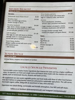 Menu photo 3 Sweet Potato Cafe Stone Mountain, GA