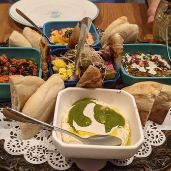 Darna Mediterranean Eatery - Darna Mezza Sampler - Mediterranean Near Me - Plano, Texas Darna Mediterranean Eatery - Darna Mezza Sampler - Mediterranean Near Me - Plano, Texas