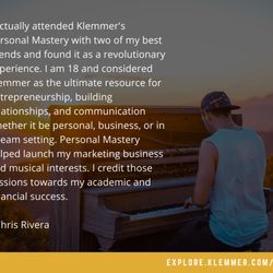 Klemmer - Learn more about our youth programs at Klemmer.com/youth