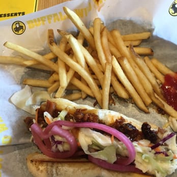 Buffalo Wild Wings - Pulled pork sandwich with fries - Sports Bars Near Me - Willoughby, Ohio