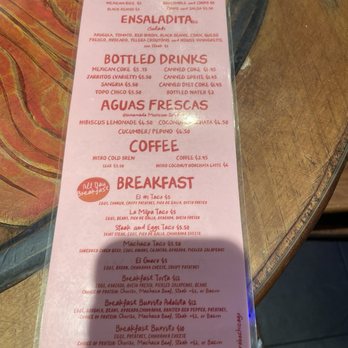 Jarabe - Menu - Mexican Near Me - Chicago, Illinois
