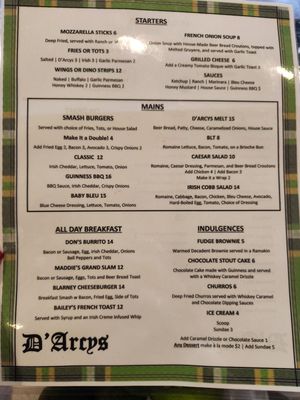 Menu photo 7 D'Arcys Tartan Room Garden Grove, CA Menu photo 7 D'Arcys Tartan Room Garden Grove, CA
