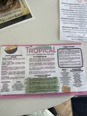 Menu photo 2 The Tropical CB Carolina Beach, NC Menu photo 2 The Tropical CB Carolina Beach, NC