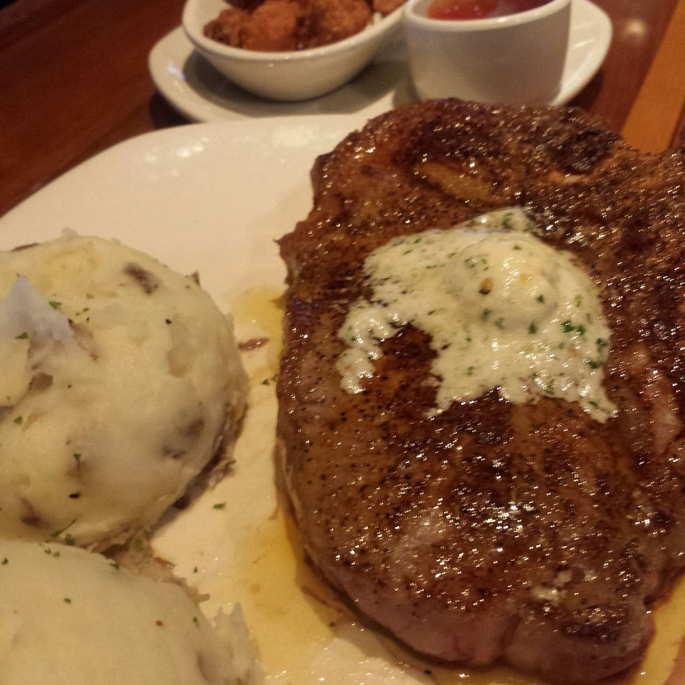Outback Steakhouse - Porterhouse, double side of mash potatoes, & endless shrimp! Tasty! - Steakhouses Near Me - Schaumburg, Illinois Outback Steakhouse - Porterhouse, double side of mash potatoes, & endless shrimp! Tasty! - Steakhouses Near Me - Schaumburg, Illinois