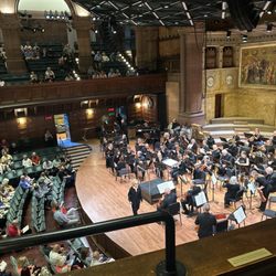 Richardson Auditorium - Warming up.