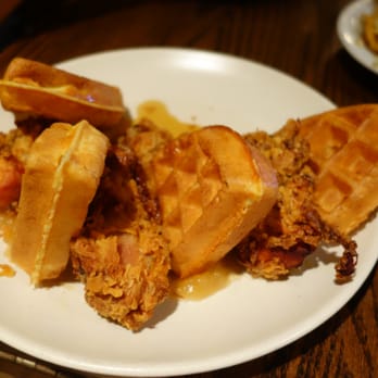 SideDoor - Fried Chicken and Waffles with Apple Butter - British Near Me - Corona del Mar, California SideDoor - Fried Chicken and Waffles with Apple Butter - British Near Me - Corona del Mar, California