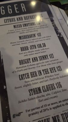Menu photo 1 Pint + Jigger Honolulu, HI