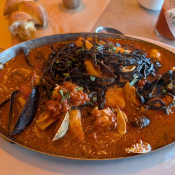 The Dead Fish - Seafood black linguine - Seafood Near Me - Crockett, California The Dead Fish - Seafood black linguine - Seafood Near Me - Crockett, California