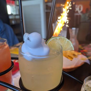 Rio 150 - Margarita flight with firework at Rio 150, Whitehall Commons, Charlotte - Mexican Near Me - Charlotte, North Carolina Rio 150 - Margarita flight with firework at Rio 150, Whitehall Commons, Charlotte - Mexican Near Me - Charlotte, North Carolina