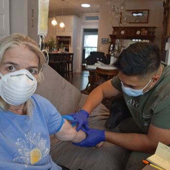 AYO Wellness - Not looking at the camera b/c didn't want to see the needle, but I didn't realize he was done until he put the bandage on my arm. - IV Hydration Near Me - Austin, Texas AYO Wellness - Not looking at the camera b/c didn't want to see the needle, but I didn't realize he was done until he put the bandage on my arm. - IV Hydration Near Me - Austin, Texas