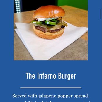 Fresh Press Burger Parlor - The Inferno Burger - Burgers Near Me - Apache Junction, Arizona