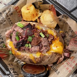 Loaded potatoes with brisket Loaded potatoes with brisket