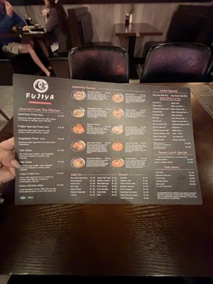 Menu photo 1 Fujiya Ramen and Sushi Bar Plano, TX