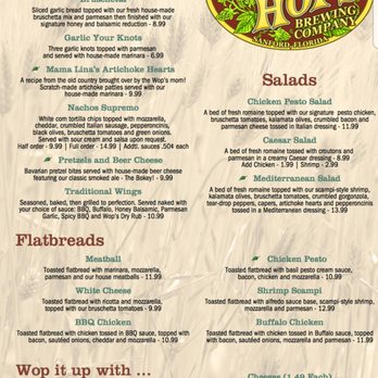 Wop's Hops Brewing Company - Wops hops menu - Breweries Near Me - Sanford, Florida Wop's Hops Brewing Company - Wops hops menu - Breweries Near Me - Sanford, Florida