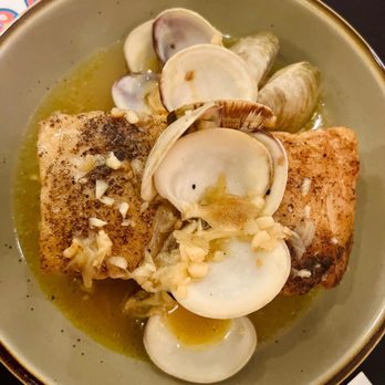 Vidrio - Pork Belly and Clams-what's not to like? - Mediterranean Near Me - Raleigh, North Carolina Vidrio - Pork Belly and Clams-what's not to like? - Mediterranean Near Me - Raleigh, North Carolina