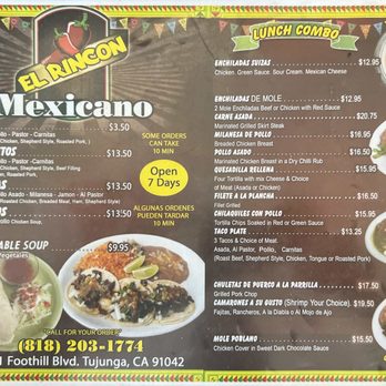 El Rincon Mexicano - Mexican Near Me - Tujunga, California El Rincon Mexicano - Mexican Near Me - Tujunga, California
