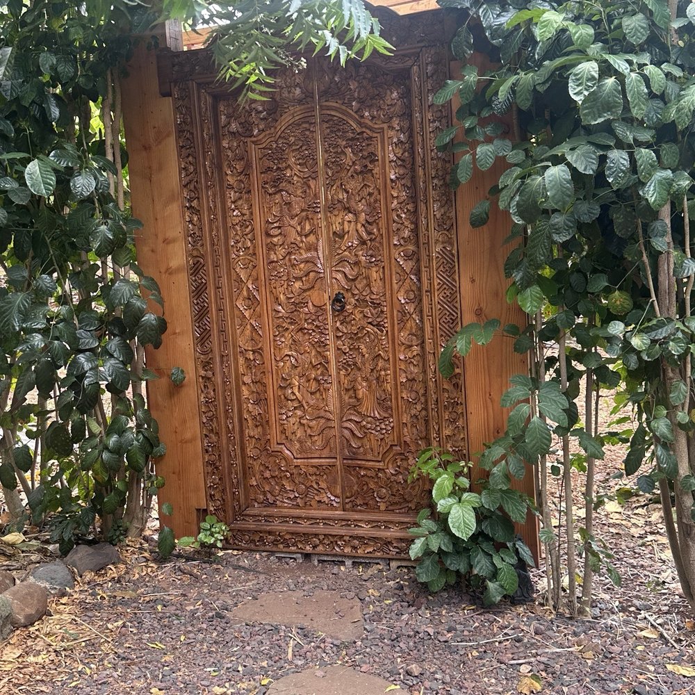 The door to the Cacao farm The door to the Cacao farm